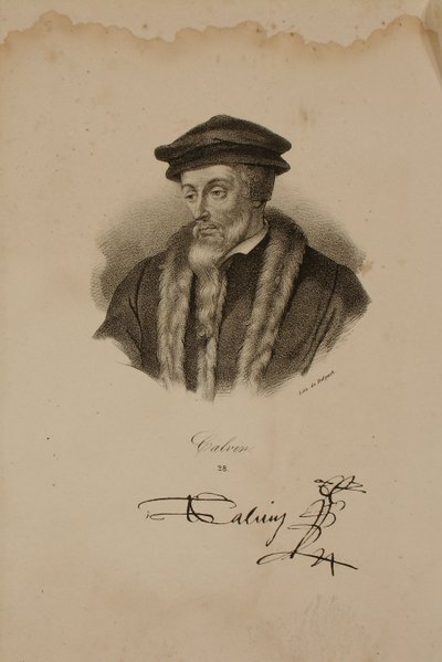 Portrait of John Calvin by Francois Seraphin Delpech